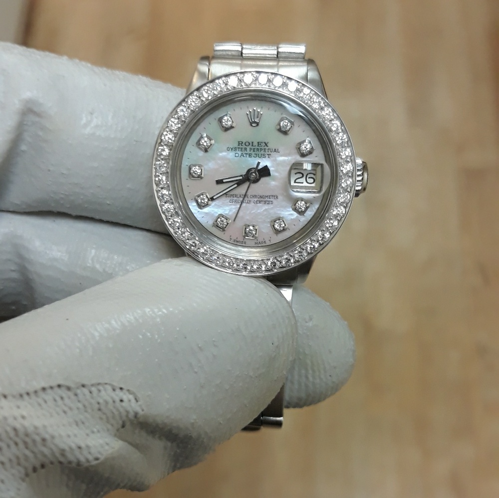 COPY - Rolex Ladies Datejust Diamonds Pearl